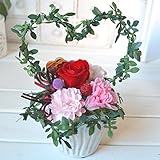 ≪新発売≫プリザーブドフラワーアレンジ　[Heart Pot]