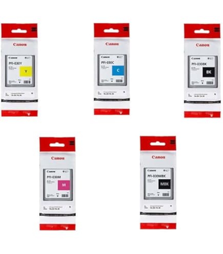 Canon PFI-030 BK MBK C Y M5色セット