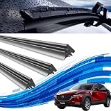 マツダ CX-30 ワイパー 替えゴム 適合サイズ 純正互換品 交換セット 天然ゴム 運転席 助手席 リア ３本セット DMEP DM8P DMFP WeCar