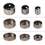 KRW ステンレス 製 ホールソー ドリルビット 木工用穴あけ 道具 16個 セット19 22 25 28 32 38 44 54 64 76 89 102 127mm 収納ケース付き