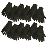 Midwest Gloves and Gear 7792P12-L-AZ-6 Jersey Work Glove, Large, Brown, 12-Pack [並行輸入品]