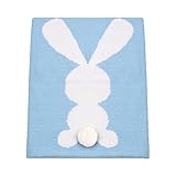 ブランケット　赤ちゃん　出産祝い　ベビー 　柔らかい肌触り　ベビー　ニット　手編み感 size 95cm＊75cm (スカイブルー)