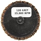 Shark 73755 2インチアルミRolock Miniフラップディスク、grit-120、5 - Pack