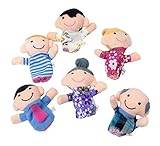 楽しく話そう 動物 指人形 6種類 セット どうぶつ園 ごっこ 知育 演劇 [並行輸入品]