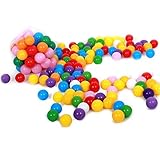 SelfTek 100個海洋ボールカラフルFun Swim Pit Ballsミックスカラー