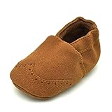 Tovadoo ベビーシューズ スリッポン 男の子 女の子 秋冬 旅行 通学 イギリス風 無地 可愛い 室内 歩行練習 柔らかい ギフト 3-12ヶ月