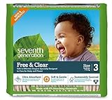 セブンスジェネレーション 無添加 ベビーおむつ（テープ式ステージ 3（7－13kg) 155枚 (31枚入り５パック) Seventh Generation (ハワイよりお届け