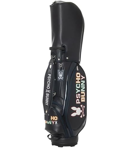 サイコバニー スタンド式キャディーバッグ PBMG4FCA ブラック Psycho Bunny (ポイント10％) サイコバニー スタンド キャディ