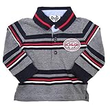 [D&Gジュニア] D&G junior アパレル (ポロシャツ) L13167 グレー×ネイビー (3/6M) ベビー [並行輸入品]