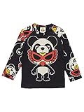 (マイファーストヒステリック) MY FIRST HYSTERIC PANDA MINI総柄ラグラン長袖Tシャツ 80cm ブラック