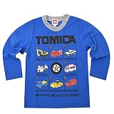 トミカ プラレール ベビー＆キッズ 長袖 Ｔシャツ nt04-58t20a (120cm, TOMICA：ブルー)