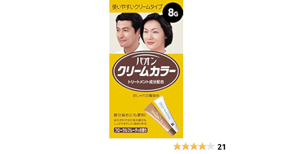 Amazon パオン クリームカラー 8g 自然な黒色 40g 40g パオン 白髪染め 通販