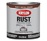 Krylon 69109 Rust Protector with Brush-On 8-Ounce Preventative Enamel, Rusty Metal [並行輸入品]