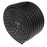 Lovoski 2m　ベビー　安全保護　テーブル　エッジガード　コーナークッション　保護ストリップ　実用的　全3色 - ブラック