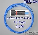 CHNsalescom PTFEライナー15フィートリンカーンTweco MIG溶接ガンワイヤーサイズ0.023 "-0.030" -0.035 "