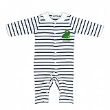 カバーオール はらぺこあおむし ロンパース つなぎ ベビー ブルー 70