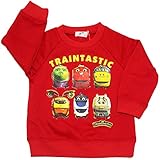 2015年 秋物 チャギントン 裏起毛 トレーナー CHUGGINGTON レッド◇80cm