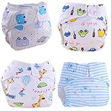 10月Elfベビー布ポケットおむつユニセックス洗濯可能再利用可能なトイレトレーニングパンツ カラー: マルチカラー