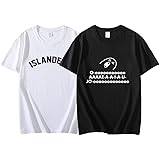 JBOOM 野獣先輩の"ISLANDERS" Tシャツ 半袖 The BEAST 夏服 綿 丸首 軽い 柔らかい 通気性 薄い 快適 T-SHIRT コットン 半袖シャツ 人気 おしゃれ (B,M)