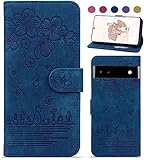 【Bxithnr®直営店】Google Pixel 7A 手帳型ケース - 財布型 スマホケース - グーグルピクセル7A 適用 - 合成皮革 青