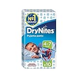 1パック男の子10 4-7年Drynites (Huggies) (x 2) - Huggies 4-7 years DryNites For Boys 10 per pack (Pack of 2)