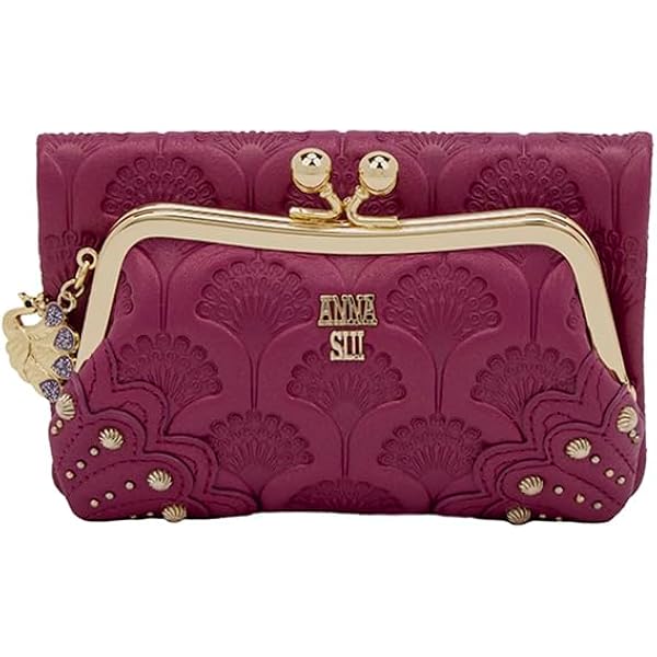 ANNA SUI アナスイ リーブル 折り財布 がま口 アナスイ 財布 二つ折り ANNA SUI がま口 二つ折り財布 レザー