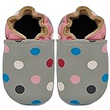 Kimi + Kai Kids Soft Sole Leather Crib Bootie Shoes - 0-6 Months