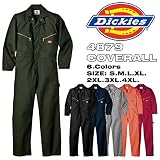 【アウトレット】ディッキーズ 長袖 カバーオール つなぎ LONG SLEEVE COVERALLS 「4879」 色:OLIVE サイズ:L