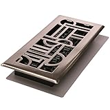 Decor Grates ADH212-NKL Art Deco Floor Register, Brushed Nickel, 2-Inch by 12-Inch [並行輸入品]