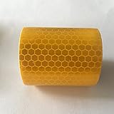 RaiFu 反射テープ 蛍光反射 フィルム ステッカー 超高輝度 耐久性 事故防止 安全警告 誘目 テープ 3メートル* 5センチメートル ゴールデン