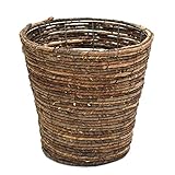 観葉植物 バナナ皮素材の鉢カバー (7号用, （A/ブラウン）)