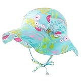 アイプレイ 帽子 日よけ　サンハット 紫外線対策 ベビーハット キッズ （サイズ：9-18m、カラー：Aqua Coral Reef）【787150-660-52】 [並行輸入品]