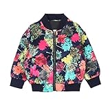 Pojour ベビー服　女の子コート 子供ジャンパー 長袖 可愛いスプラッシュインクジャンパー 春 赤ちゃん 服 発表会/プレゼント/お出かけ 綿 通園 通学