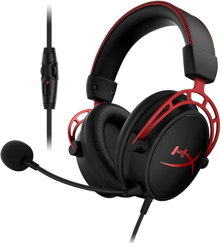 HyperX Cloud Alpha ゲーミング ヘッドセット インライン音量コントロールBox付属 レッド HX-HSCA-RD/AS オリジナルデータ特典付き ( 4P5L1AB#UUF )