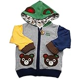 ミキハウス(mikihouse) プッチー＆うさこ お耳つきパーカー 110cm チャコールグレー（27）