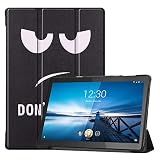 SoftBank Lenovo Tab 5 ケース SoftBank Tab 5 ケース SoftBank Lenovo Tab 5 801LV ケース Lenovo M10 FHD REL ケース LAVIE Tab E TE710/KAW ケース ソフトバンク 801LV ケース【Trocent】Lenovo Tab 5 ケース 三つ折 スタンド機能付き 手帳型 オートスリープ機能 超薄型 内蔵マグネット開閉式 衝撃吸収 (目)