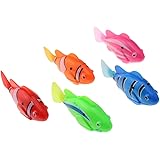 Tipmant 電気魚の動物の金魚は、水タンク、バスタブ、プール、幼児の赤ちゃんのお風呂のおもちゃキッズギフト - 5個/パックで泳ぐ