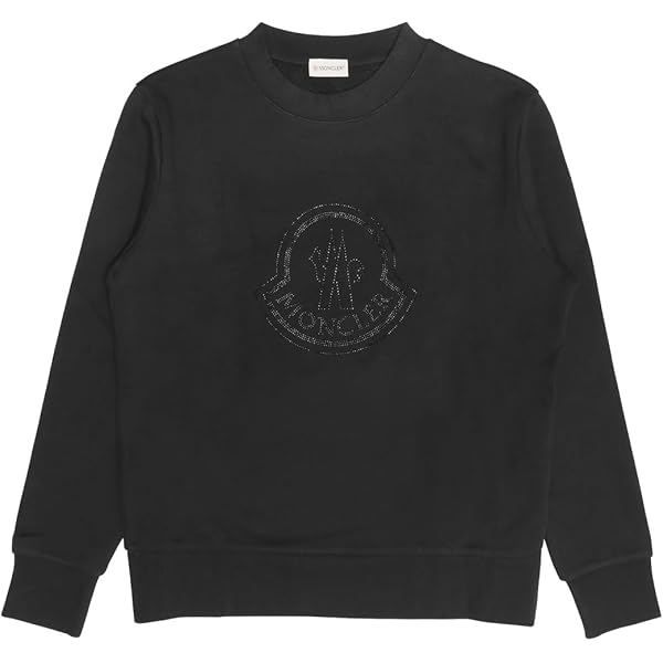 MONCLER 極美品ブラック スウェット トレーナー** モンクレール メンズ スウェット トレーナー MONCLER ブランド
