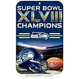 Seattle Seahawks 2014 Super Bowl Champions 11 " x17 "ロッカールームサインでWinCraft