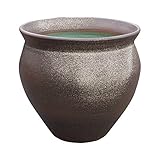 壷型窯肌水鉢　20号　信楽焼　睡蓮鉢 めだか鉢 水鉢 陶器
