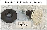 V013 Single Clear knob with the best Oil Rubbed Bronze hardware for door/drawer of any thickness [並行