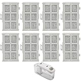 【4個/6個/8個入り】RJK-30 互換 冷蔵庫製氷機フィルター 日立対応 (純正品ではありません) RJK-30-100 R-HW54R R-V38RV R-HWS47N R-V32NV R-S40R R-HW49S R-HW60R R-HX54R R-KWC57R R-V32RV R-H49S 用 交換用フィルター サードパーティ製 部品 (8, グレー)