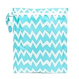Bumkins Zippered Wet Bag, Blue Chevron by Bumkins