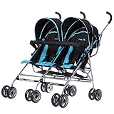 Dream On Me Twin Stroller, Dark Blue by Dream On Me