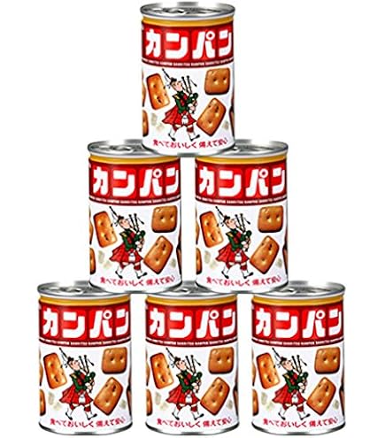 Amazon | カンパン100g 6缶入り | Sanritsu | 備蓄用保存パン 通販