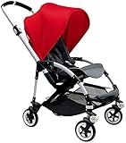 Bugaboo Bee3 Stroller - Red - Grey Melange - Aluminum by Bugaboo