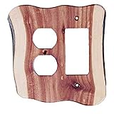 Sierra Lifestyles Rustic Switch Plate, Duplex/Rocker, Juniper by Sierra Lifestyles