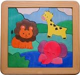 木製モザイクパズル サファリ