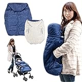 あったか4wayベビーケープ(ジェムジェム)zemzem ベビーカー装着可能・男女兼用zem01新品 (オーシャン)