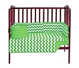 Baby Doll Bedding Chevron Mini Crib/ Port-a-Crib Bedding Set, Green by BabyDoll Bedding